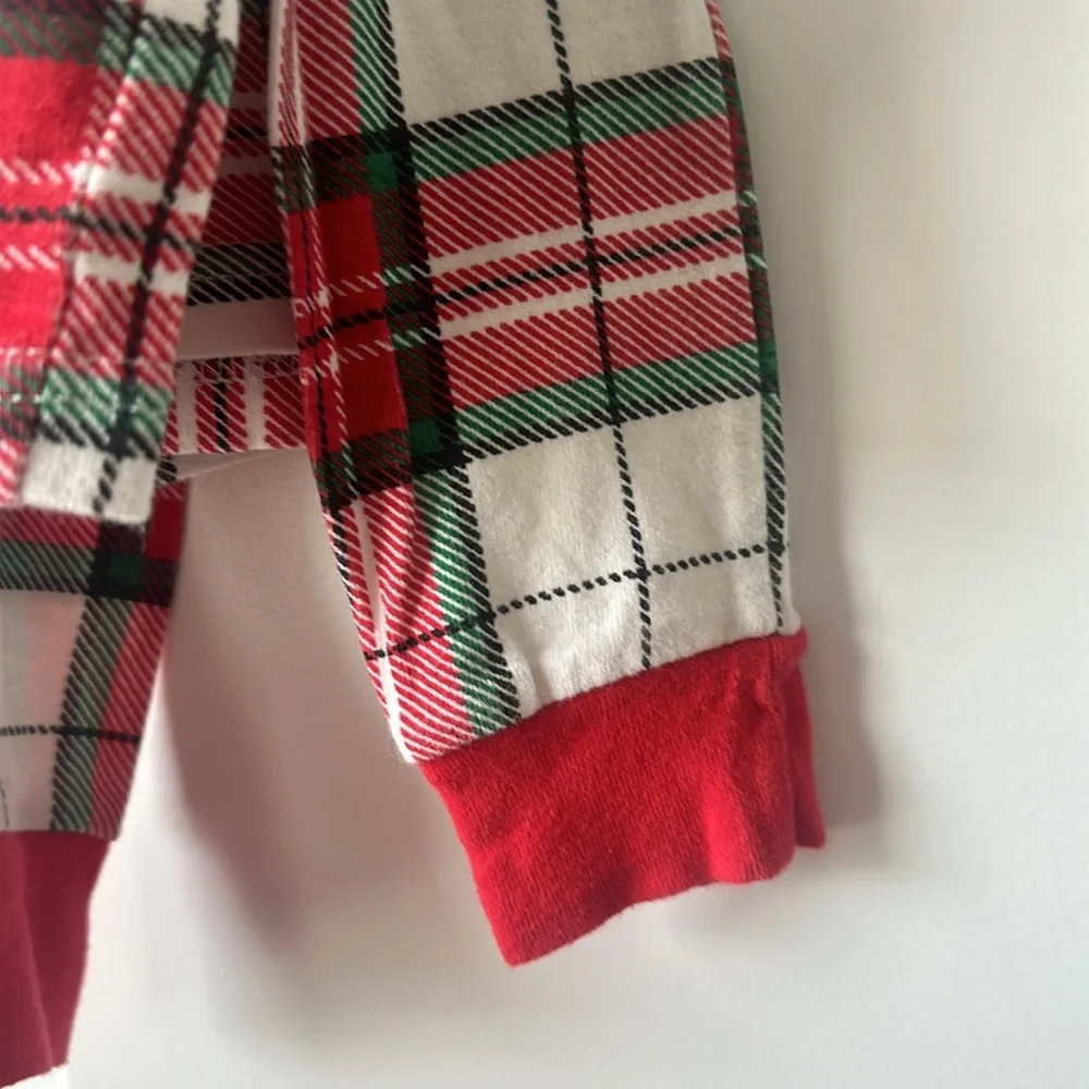Carter's Christmas Holiday Plaid Pajama Top pj Size 10